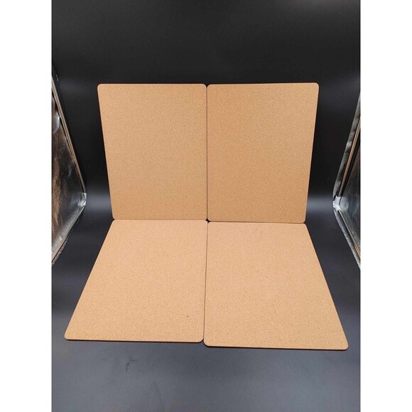 Sugar Skull Day of the Dead Cork Back Placemats Set of 4 Black Festive - Picture 7 of 8